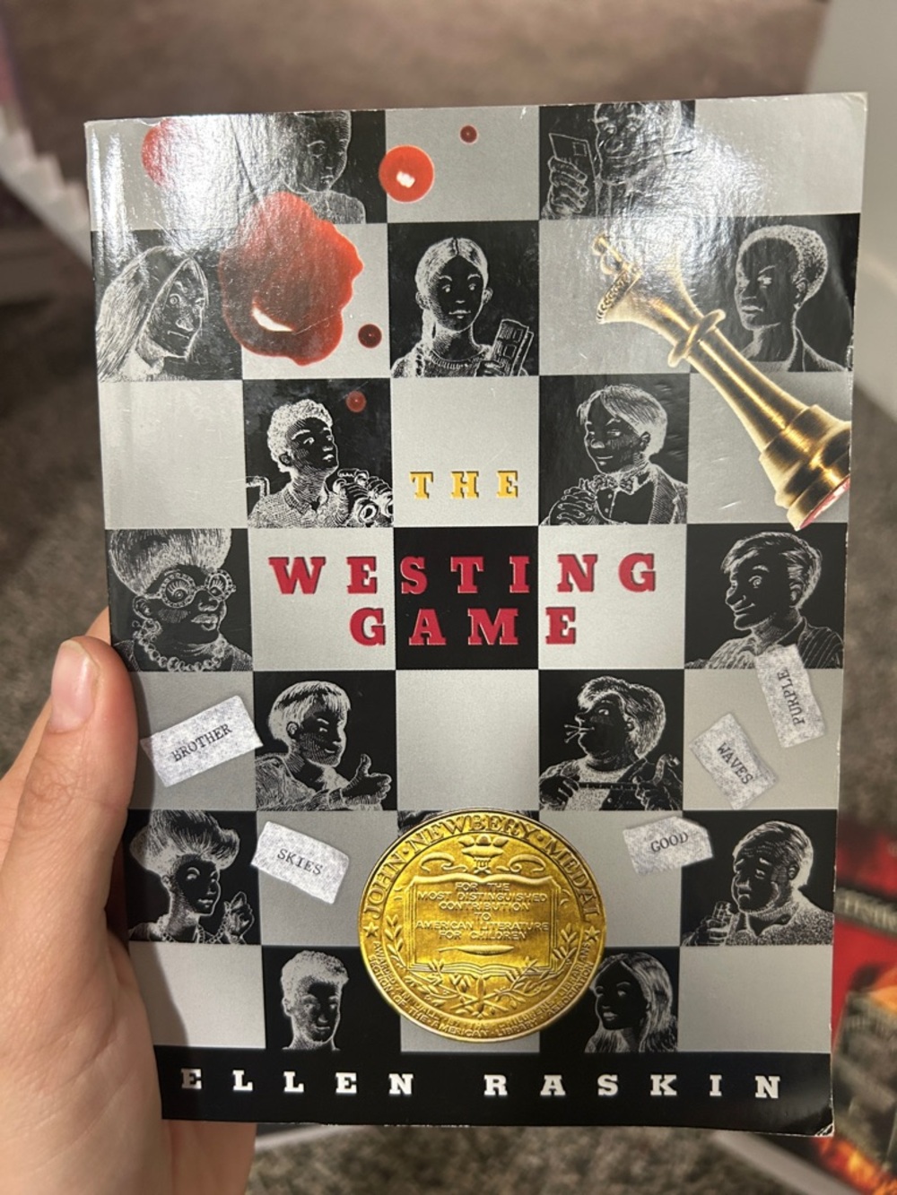 The Westing Game Paperback - Black, Red, Gold